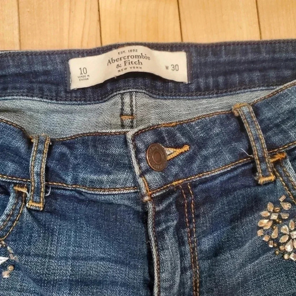 Abercrombie & Fitch Blue Straight Leg Jeans - Picture 4 of 6